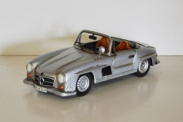 Blechauto Nostalgie Modellauto Oldtimer Mercedes 300 SL aus Blech L 29 cm