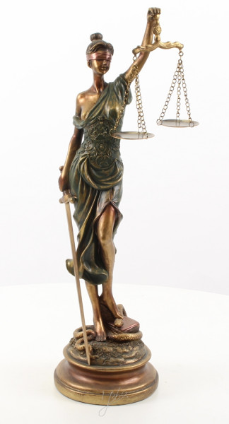 Dekofigur Justitia H 53 cm aus Resin Göttin der Gerechtigkeit Deko Skulptur Dekoration Staue