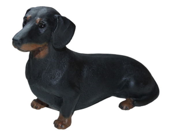 Dekofigur Dackel Dachshund L 12,5 cm Deko Hundefigur Hund Figur Kollektion Castagna aus Alabaster