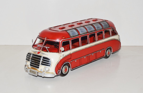 Blechmodell Nostalgie Setra Bus Länge 44 cm Oldtimer Retro Design Modelllbus aus Blech