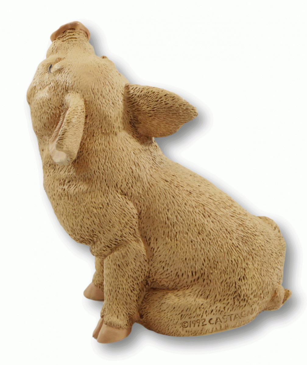 Castagna Deko Figur Schwein H 19 cm Dekofigur Tierfigur Ferkel