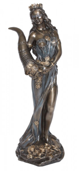 Deko Figur Tyche/ Fortuna H 28 cm römische/ griechische Mythologie Parastone Skulptur
