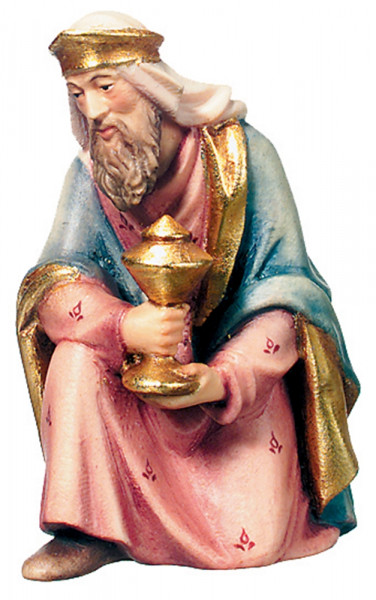 Krippenfigur Raffaello Kollektion Heilige Drei Könige Balthasar Holzfigur Holzstatue aus Ahornholz