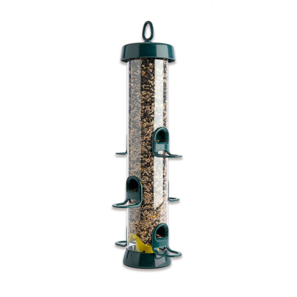 Naturschutzprodukt Futtersäule Big Easy Metall grün Vogelprodukt H 50 cm Inhalt 2,2 l