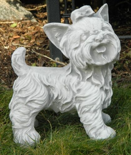Beton Figur West White Terrier stehend Welpe klein H 26 cm Dekofigur und Gartenfigur