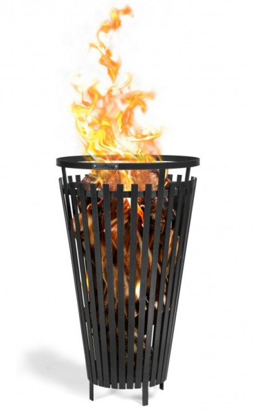 Feuerkorb "Flame" Ø 45 cm Feuerstelle für den Garten aus Stahl Feuersäule als Wärmequelle oder Grill