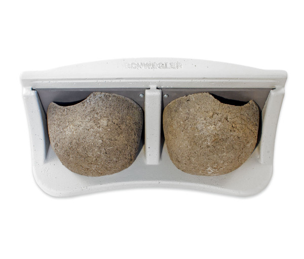Naturschutzprodukt Mehlschwalben-Fassadennest Typ 11 mit 2 Nestern grau