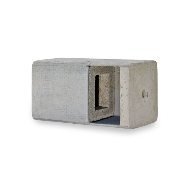 Naturschutzprodukt Fassaden-Einbaukasten 1HE ohne Haltebügel H 15 cm für Nischenbrüter