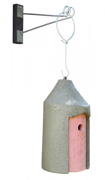 Naturschutzprodukt Nisthöhle Typ 2M in grün Brutinnenraum hängend FT Nisthilfe Flugloch 26 mm