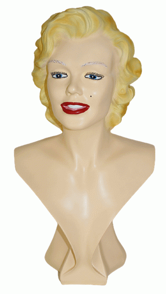 Dekofigur Schauspielerin Sängerin Fotomodell Büste Marilyn Monroe Deko Figur H 49cm
