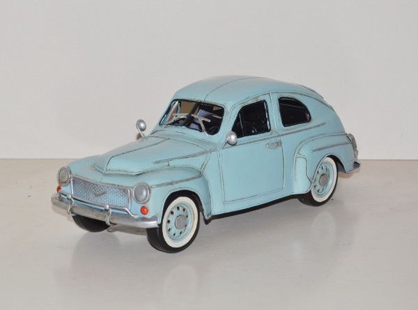 Blechauto Nostalgie Modellauto Oldtimer Volvo PV 544 Retro Modell aus Blech L 34 cm