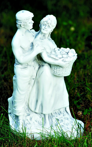 Deko Figur Statue Tristan und Isolde Höhe 39 cm klassische Gartenskulptur Dekofigur Kunststoff