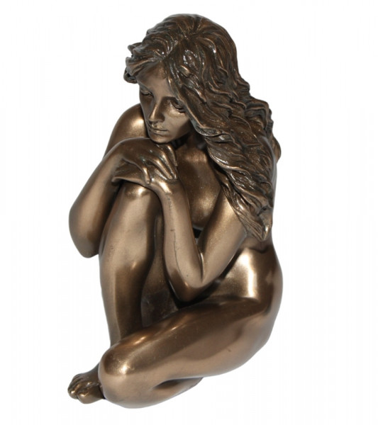 Deko Figur Body Talk Kollektion Frauenakt Frau sitzend H 13 cm Skulptur Figur