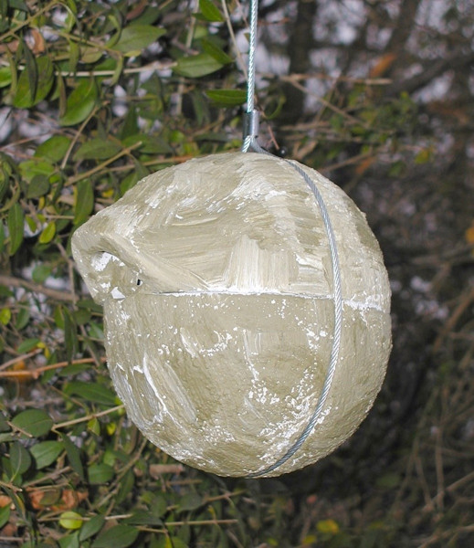 Naturschutzprodukt Nisthilfe Zaunkönigkugel 1ZA Efeu grün Flugloch 30 x 27 mm