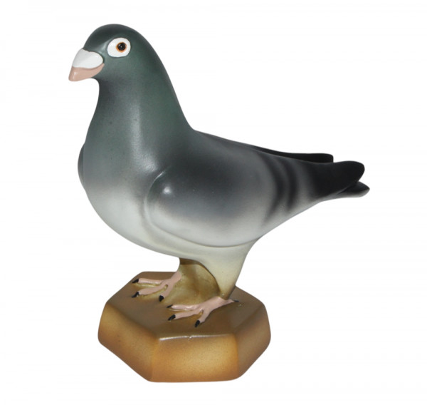 Deko Figur Gartenfigur Vogel Taube stehend H 23 cm x L 26 cm Vogelfigur Tierfigur aus Kunstharz