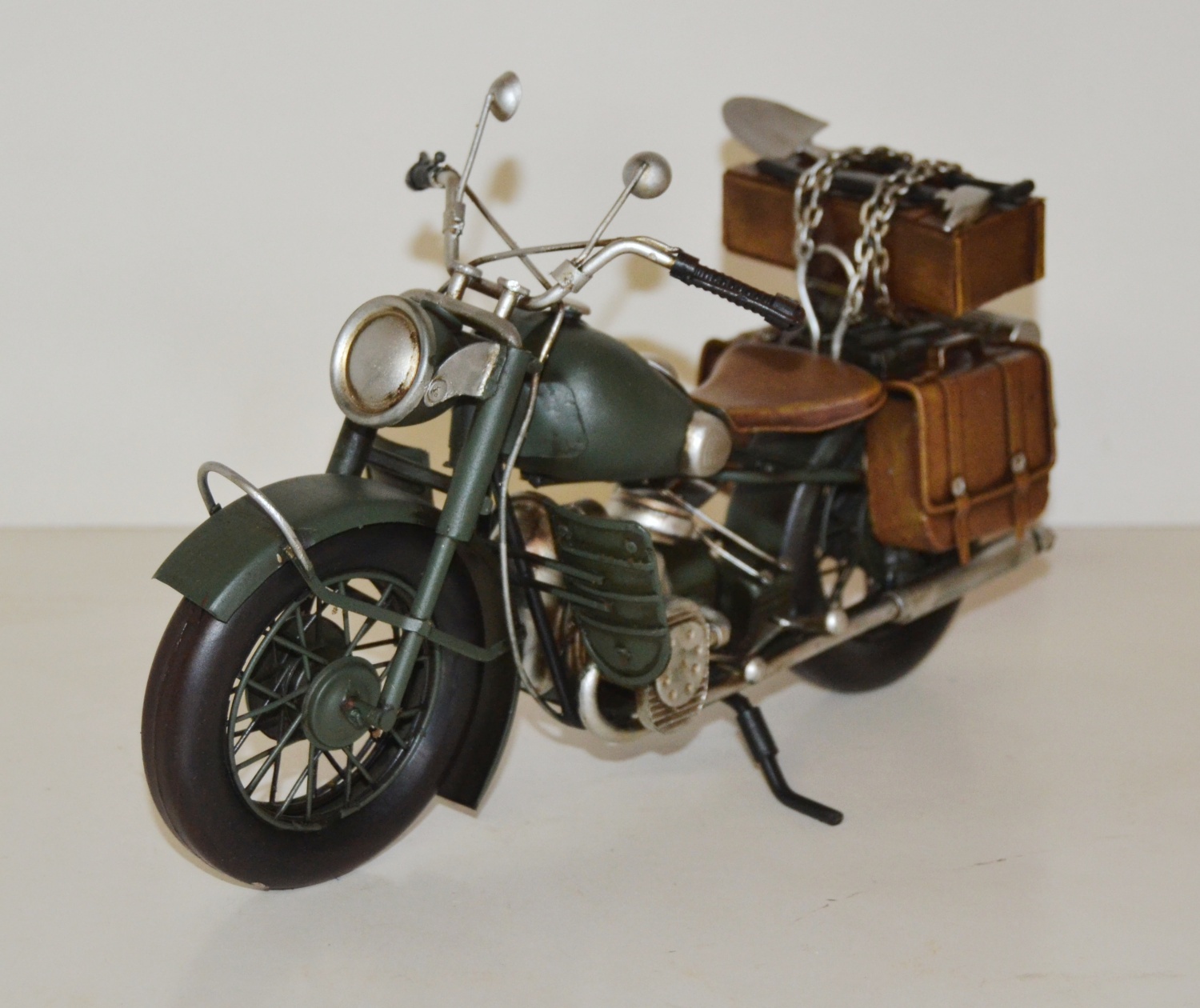 Blechmodell  Militär Motorrad  Blech Spielzeug 33cm 