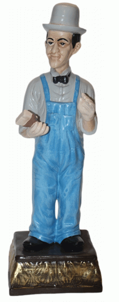 Dekorationsfigur Komiker Doof H 47 cm stehend Deko Figur Stan Laurel aus Kunstharz