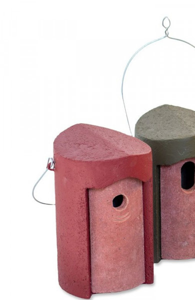 Naturschutzprodukt Satz 4 Stück Nisthöhle Typ 1B Flugloch 32 mm in rot