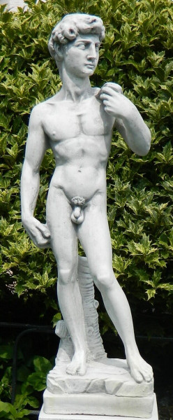Beton Deko Figur Statue Skulptur David von Michelangelo H 58 cm Dekofigur und Gartenskulptur