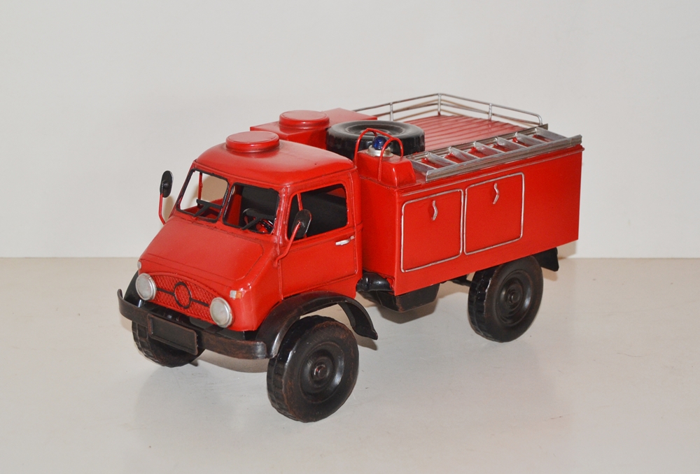 Feuerwehrauto Modellfahrzeug Feuerwehr Modell Nostalgie Antik-Stil
