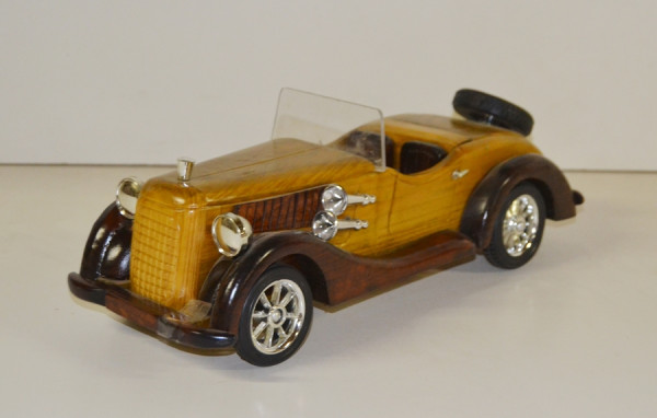 Holzauto Nostalgie Modellauto Oldtimer L 30 cm Nostalgisches Modellwagen aus Holz