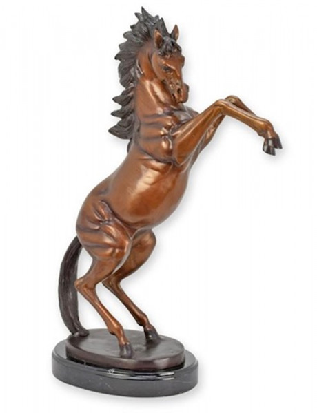 Bronzefigur Pferd – Elegante Bronzeskulptur auf Sockel, Höhe 66 cm, aus hochwertiger Bronze