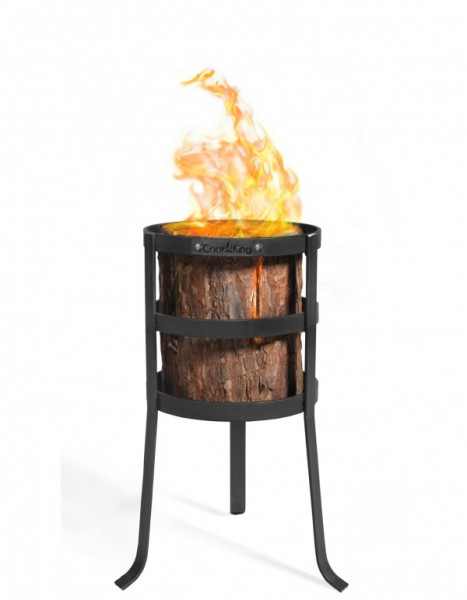 Feuerkorb für Schwedenfeuer „MALMO“ Feuersäule aus Stahl Gartenfackel als Wärmequelle und Deko