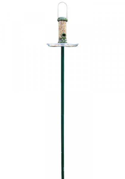 Futtersäule Ring-Pull mini mit Stab, Futterteller und Fülltrichter Vogelfutterspender wetterfest