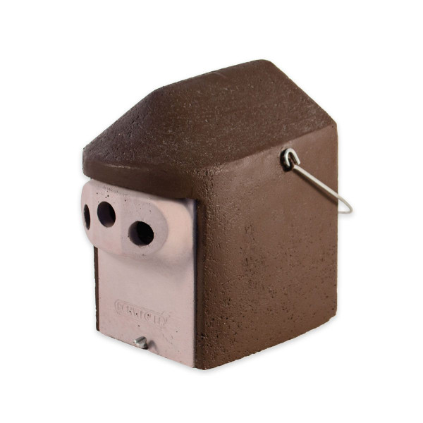 Naturschutzprodukt Nisthöhle Typ 2GR Dreiloch je 27 mm mit Katzen- und Maderschutz