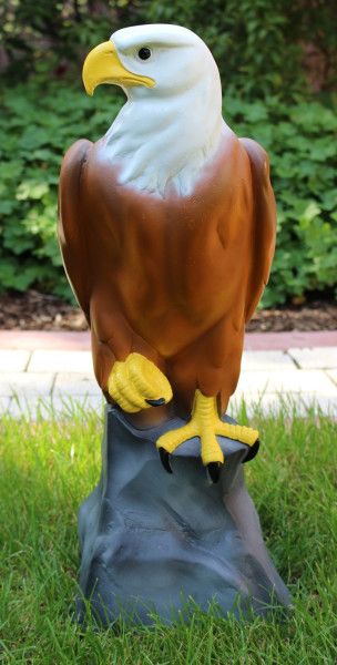 Dekorationsfigur Greifvogel Adler H 51 cm Gartenfigur aus Kunstharz