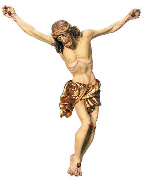 Holzfigur Jesus Christus Figur für Kruzifix/ Kreuz "Raffaello" H 25 cm Statue Ahornholz Holzstatue