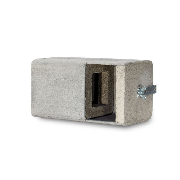 Naturschutzprodukt Fassaden-Aufbaukasten 1HE mit Haltebügel H 15 cm für Nischenbrüter