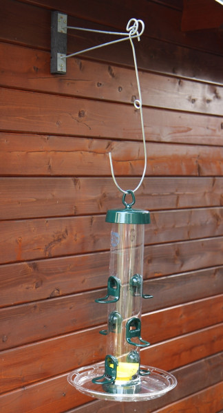 Futtersäule Big Easy mit T-Träger FO Aufhängung Futterteller Fülltrichter Vogelfutterspender