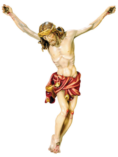 Holzfigur Jesus Christus Figur für Kruzifix/ Kreuz "Raffaello" H 25 cm Statue Ahornholz Holzstatue