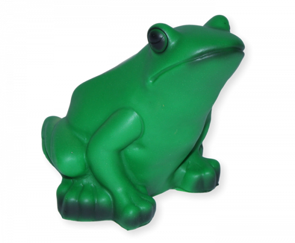 Deko Figur Frosch mittel Höhe 12 cm Gartenfigur Tierfigur Teichfigur aus Kunststoff