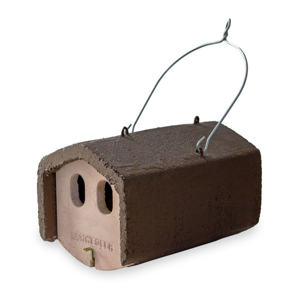 Naturschutzprodukt Satz 2 Stück Nischenbrüterhöhlen Typ 1N räubersicher Flugloch 30 x 50 mm