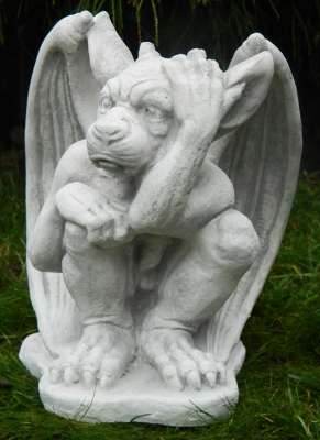 JS Garten Deko Betonfigur – Korinthische Säule, 45 Cm Hoch, Frostsicher, Hellgrau Patiniert