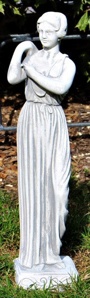 Beton Figur Statue antike Frau im griechischen Gewand stehend H 47 cm Dekoskulptur Gartenfigur Deko