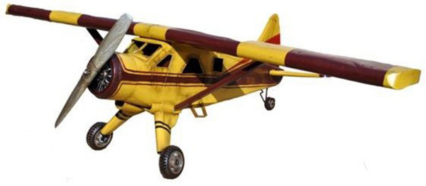 Blechflugzeug Nostalgie Modellflugzeug Oldtimer Marke Bush DHC 2 Flugzeug aus Blech L 170 cm