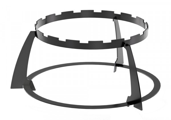 Hoher Spießring für Grillplatten mit 50 cm Öffnung – passend für Feuerschalen Ø 98 & 102 cm
