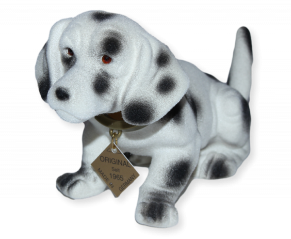 Wackel Figur Hund Dalmatiner Wackelfigur H 11 cm klein Dekofigur mit Wackelkopf