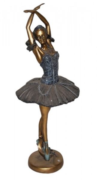 Deko Figur Ballerina H 30 cm Skulptur Figur Ballett Tanz Tänzerin Dekofigur aus Resin