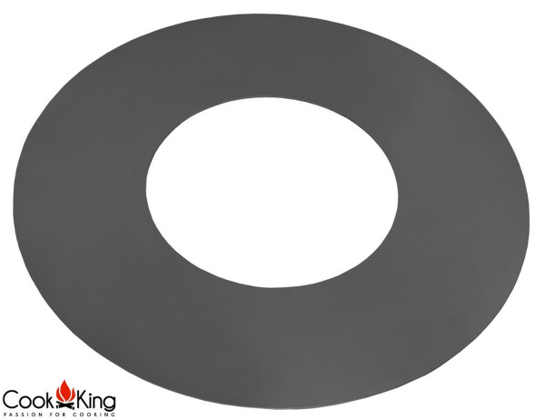 Grillplatte für Feuerschale Ø 82 cm Platte mit Öffnung Ø 40 cm für Feuerstelle zum Grillen aus Stahl