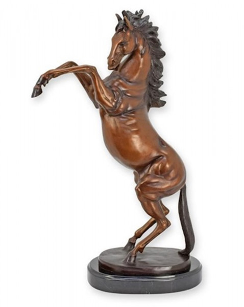 Bronzefigur Pferd – Elegante Bronzeskulptur auf Sockel, Höhe 66 cm, aus hochwertiger Bronze