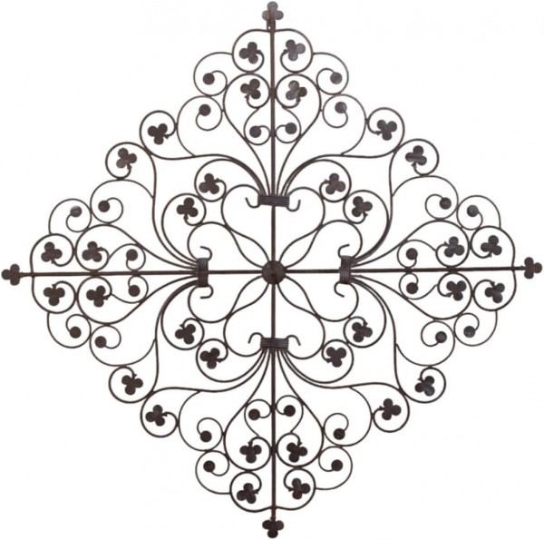 Wanddekoration aus Metall Ornament Länge 67 cm Wanddeko Wandbild Metallbild
