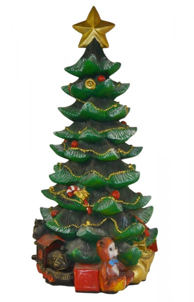 Dekofigur Weihnachtsbaum H 98 cm Weihnachtsdekoration Weihnachtsdeko aus Resin