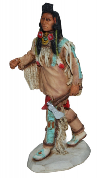 Indianerfigur Indianer Joseph Medicine Crow H 17 cm Kriegshäuptling Native American Figur Castagna