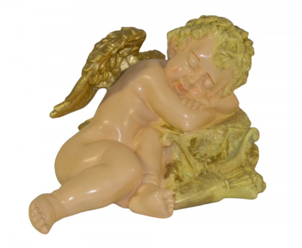 Deko Figur Engel schlafend - Breite 32 cm - Dekofigur aus Resin