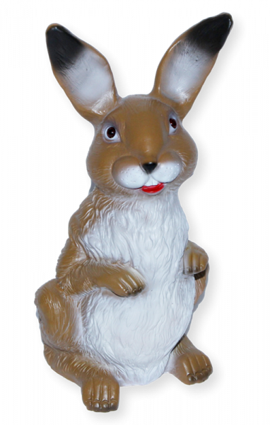 Deko Garten Figur Dekofigur Hase stehend H 30 cm Gartenfigur Tierfigur aus Kunststoff