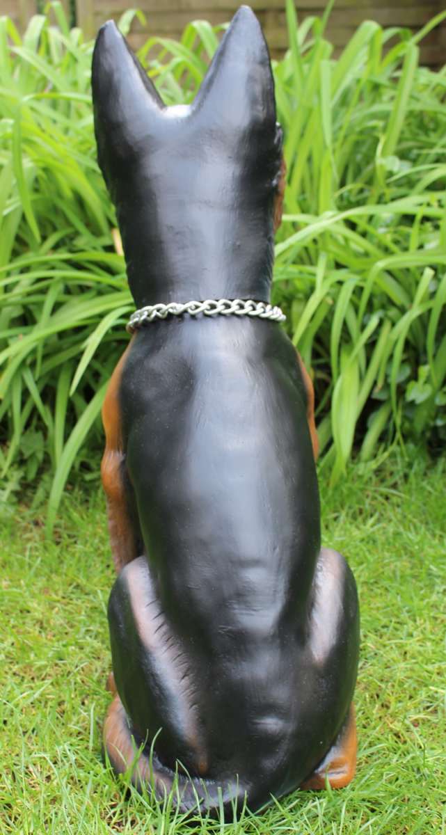 RAKSO Gartenfigur Hirte Mit Schäferhund & Schafen – 86 Cm Hoch, Aus Wetterfestem PVC-Kunststoff